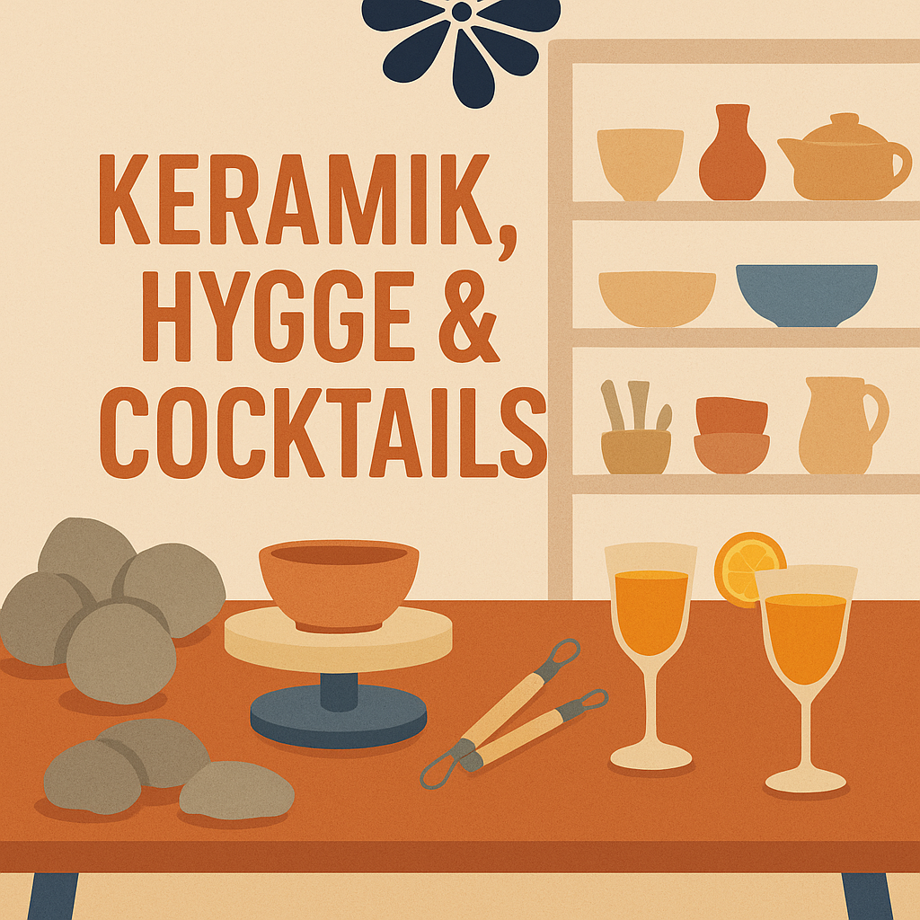 Keramik, hygge og cocktails Lørdag d. 11. oktober 2025 kl. 15-18